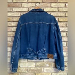 VINTAGE Ralph Lauren RRL Jean Jacket MEN XL 90’s black label